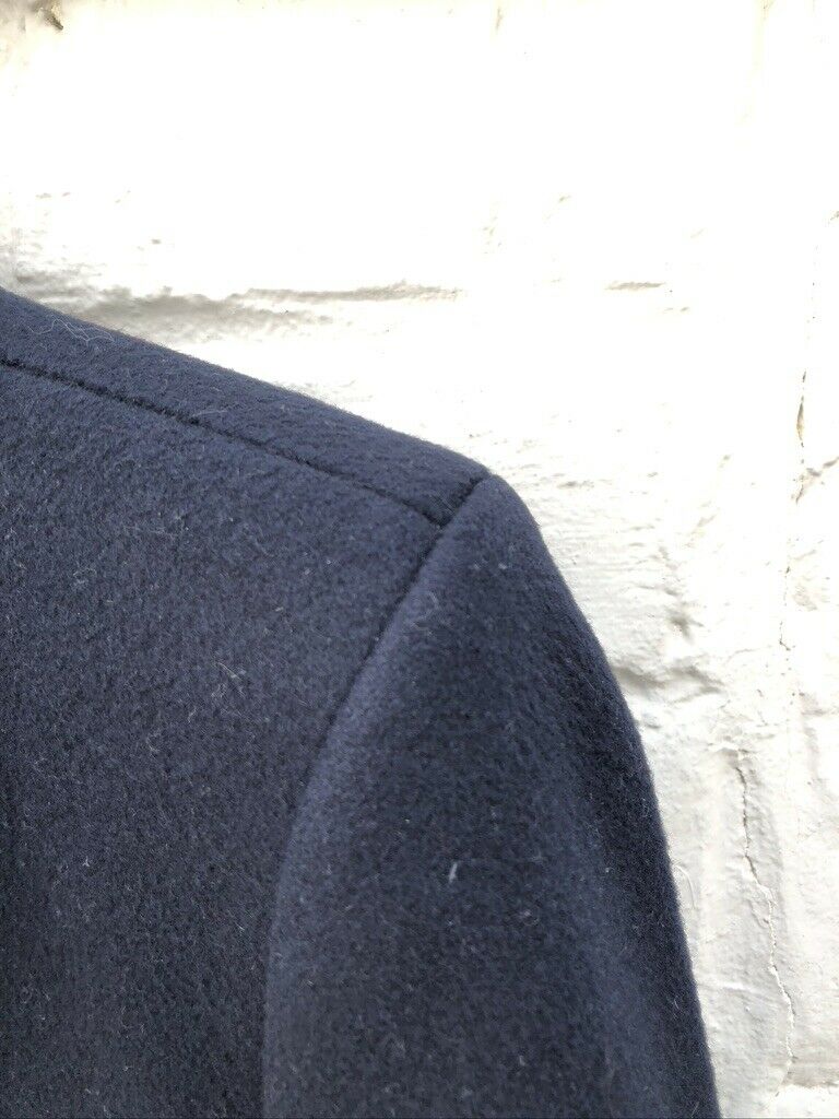 Sandro Navy Wool Coat - Jacket Size S