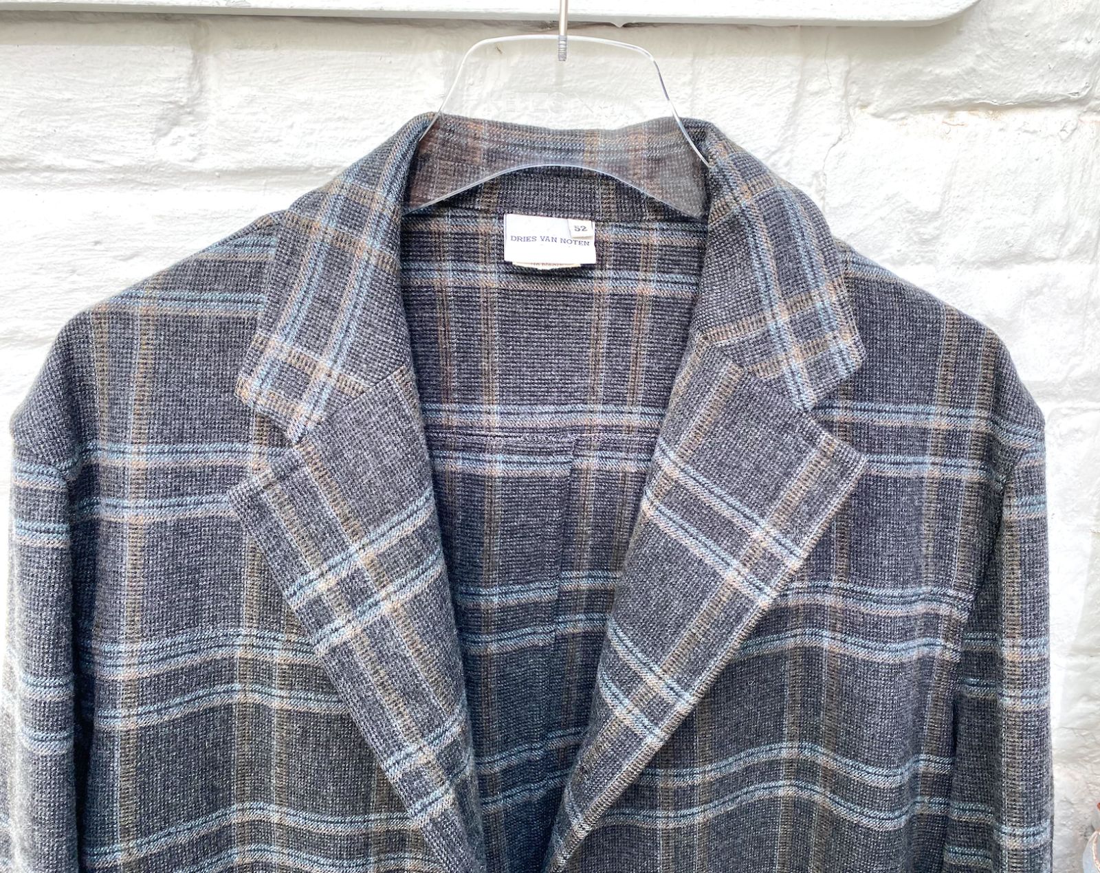 Dries Van Noten Grey Wool Jacket Size L