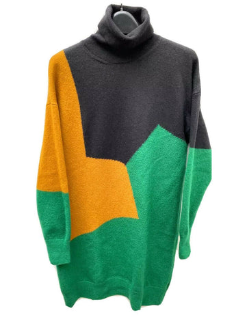 Dries Van Noten Color Block Wool Dress / Sweater Size M