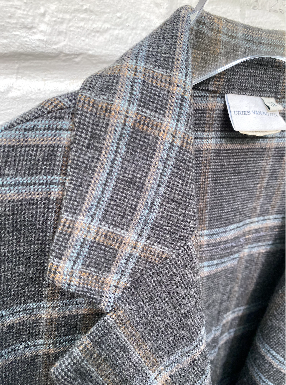 Dries Van Noten Grey Wool Jacket Size L