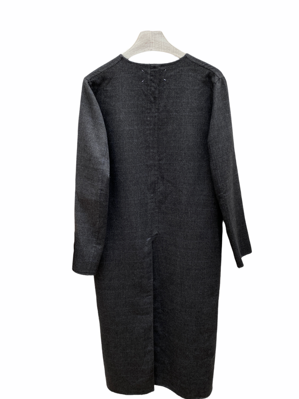 SS 2015 Grey Checkered Cashmere Lab Coat