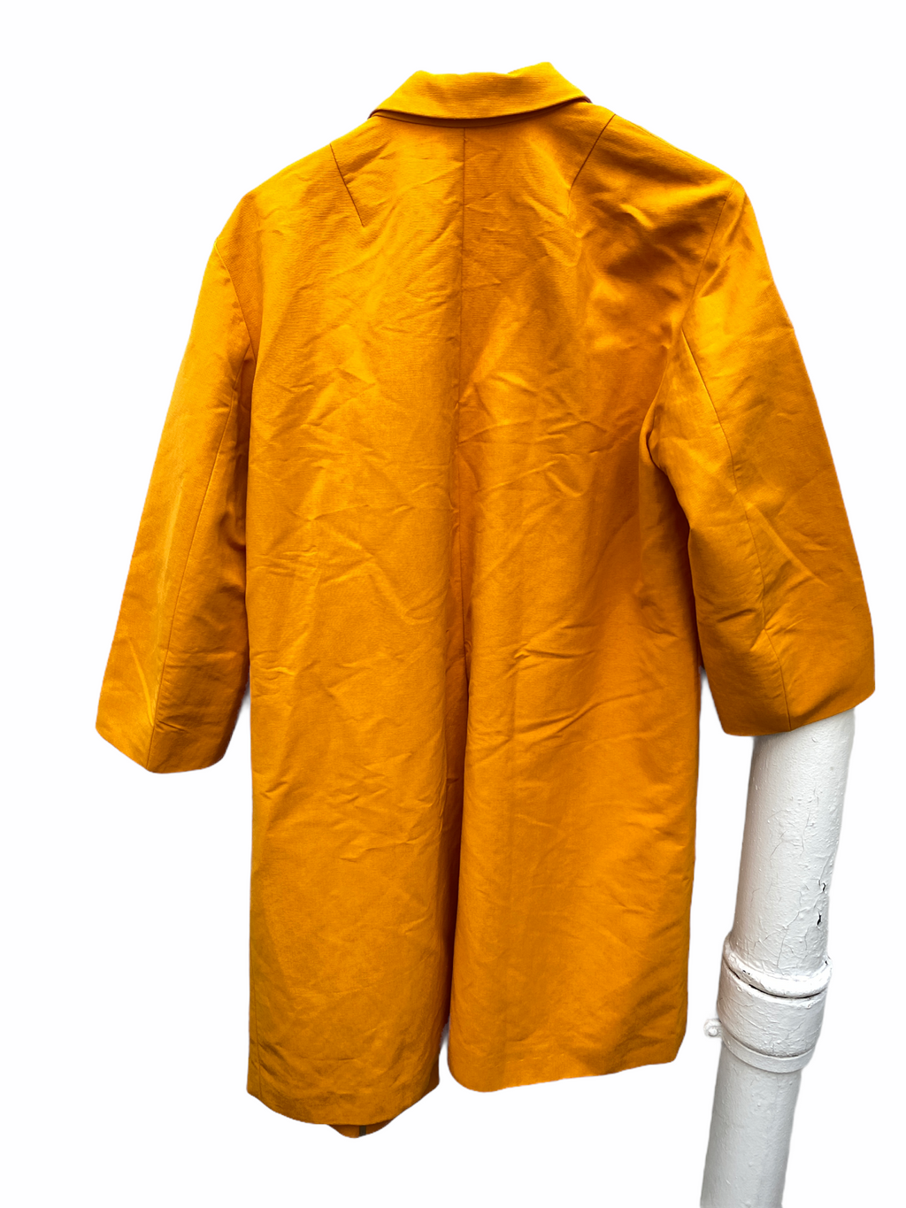 Oversized Orange Coat 3/4 Sleeves