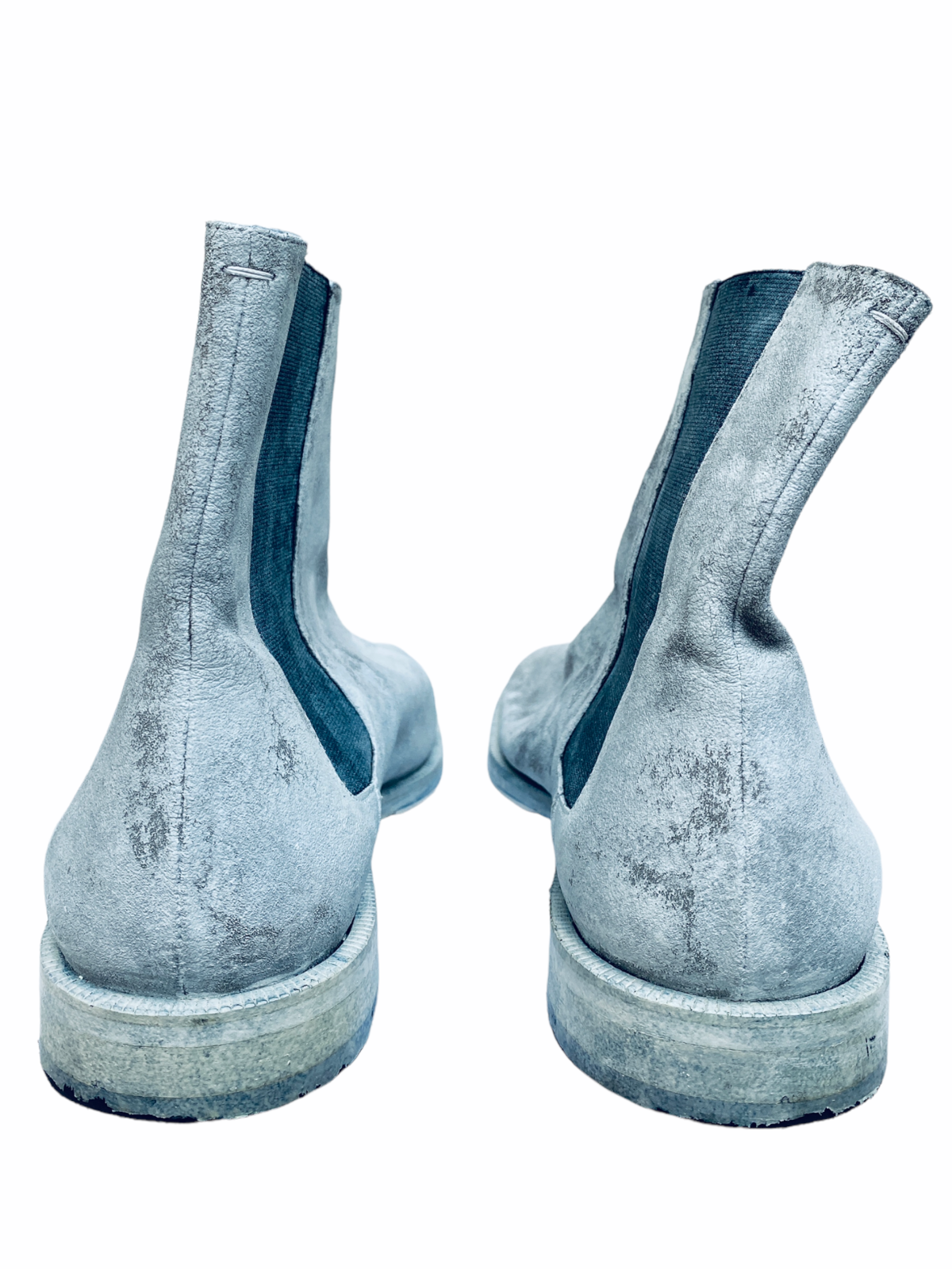 Painted Chelsea Tabi Boots White