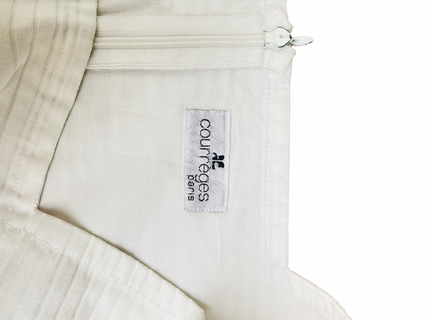 Vintage White Ribbed Dress
