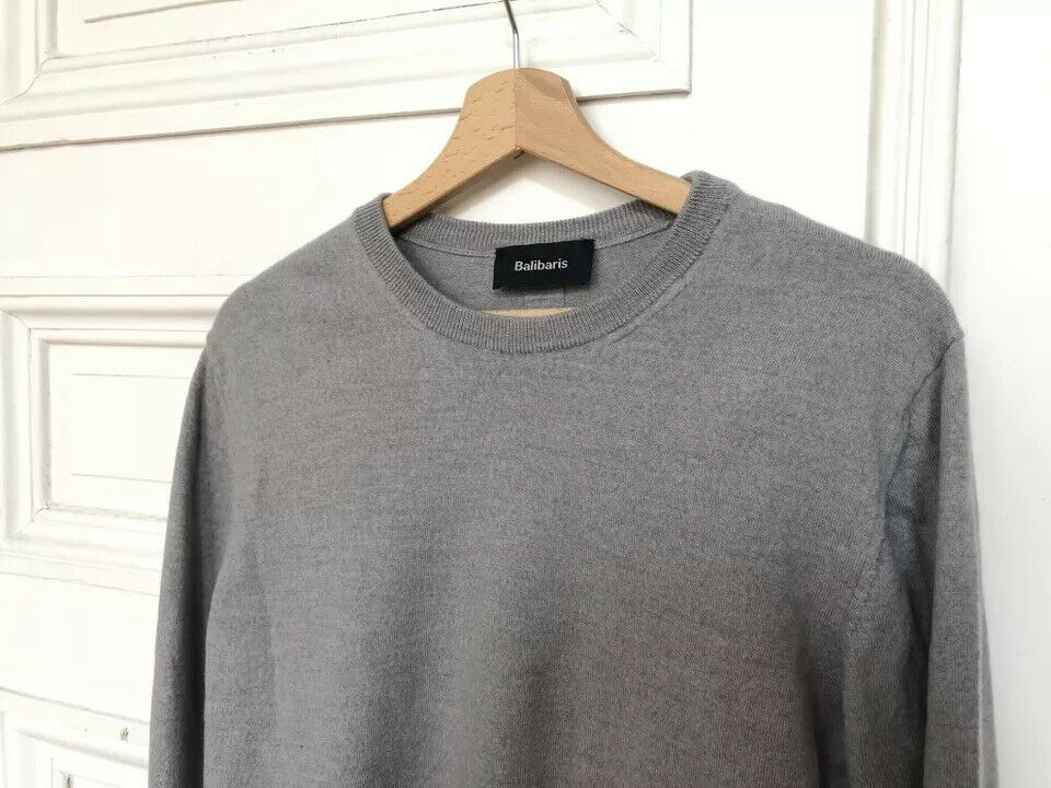 Grey Merino Wool Sweater