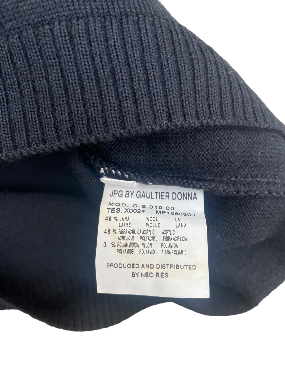 Black JPG Logo Sweater