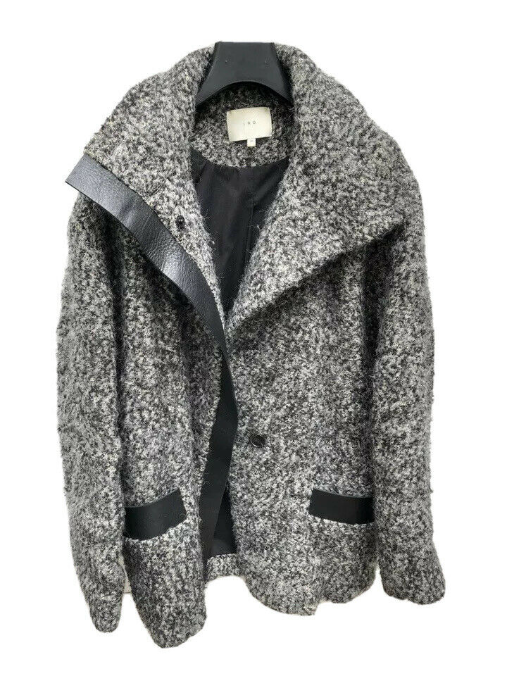 IRO Boucled Grey Coat Size S / M