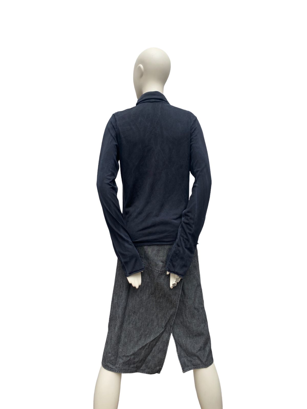 Black Silk Rollneck