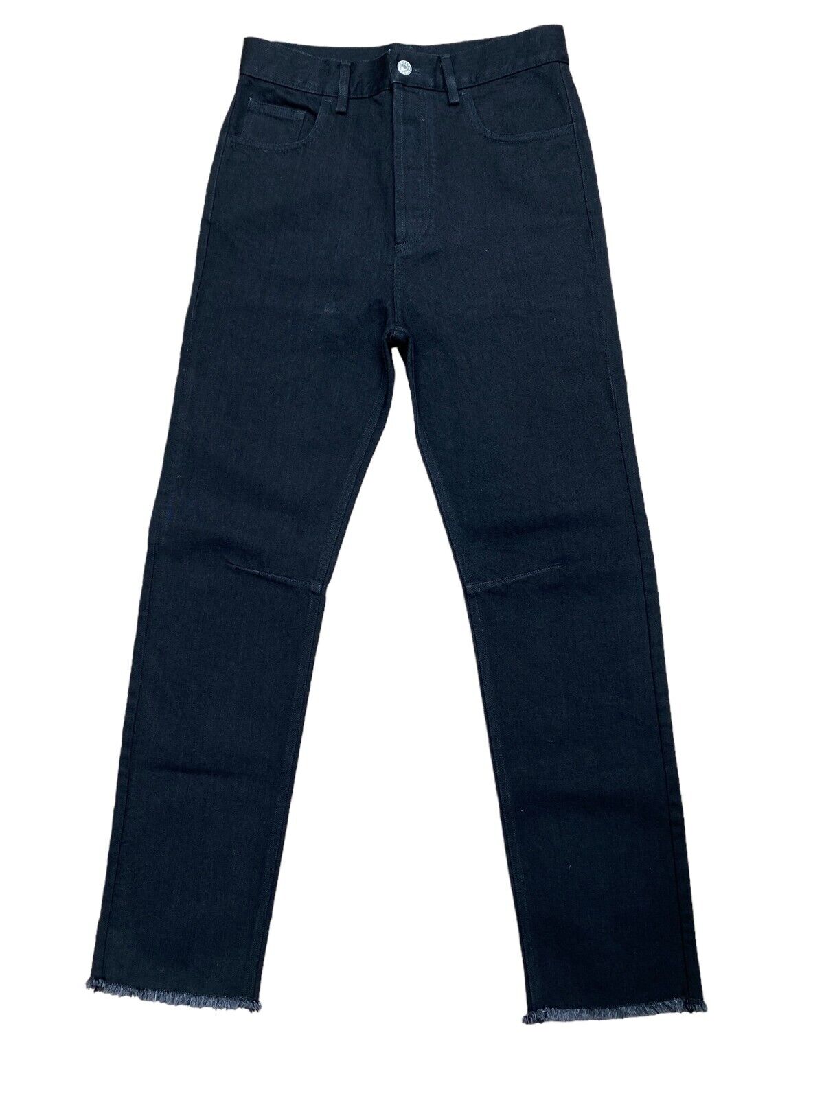 High Waist Heavy Black Denim Jeans  Size 34 US 26
