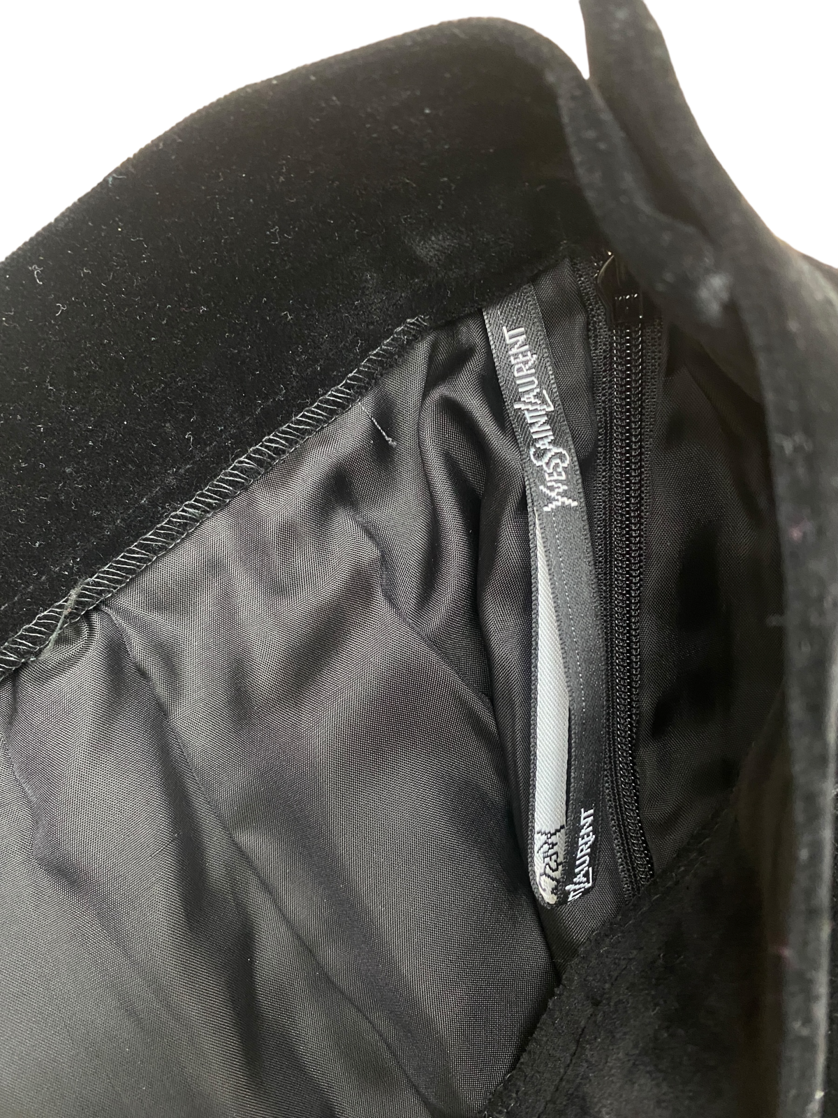 Vintage Black Velvet Skirt