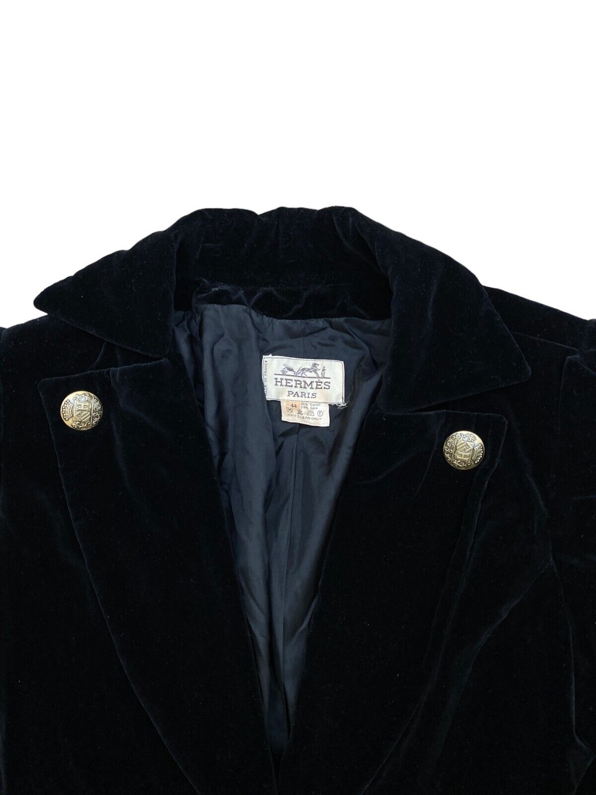 Black Velvet Corduroy Blazer Jacket  Size 42 fits L