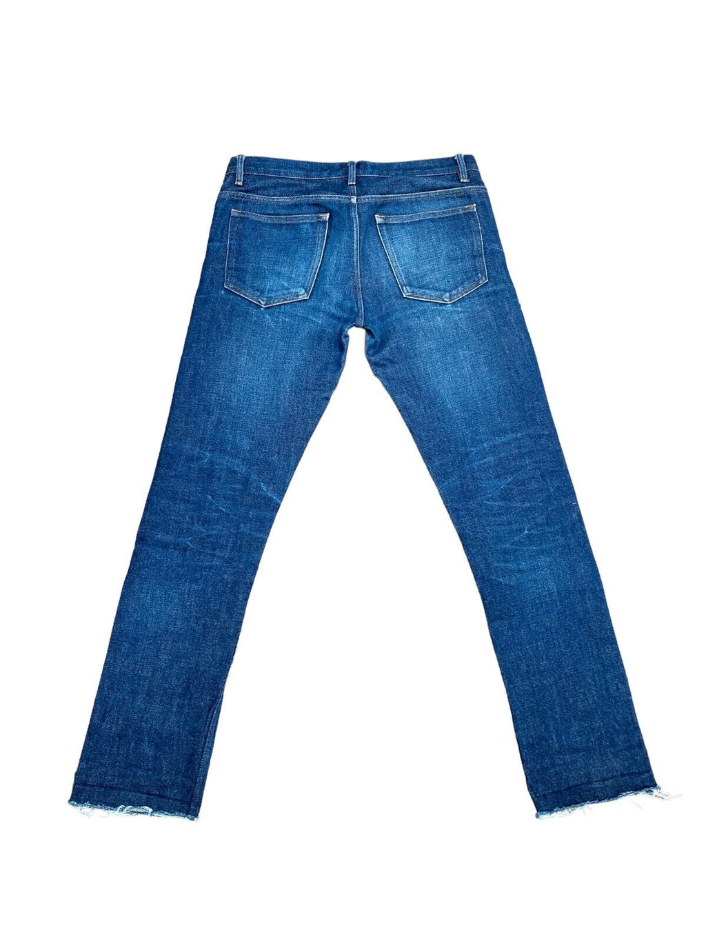 Raw Denim Jeans Raw Hems Petit Standard