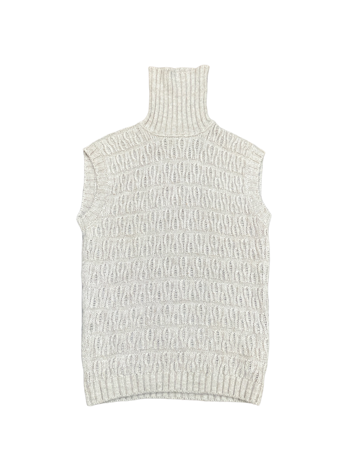 FW 2010 Beige Wool Rollneck Vest