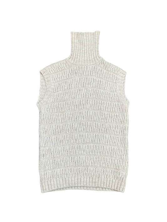 FW 2010 Beige Wool Rollneck Vest