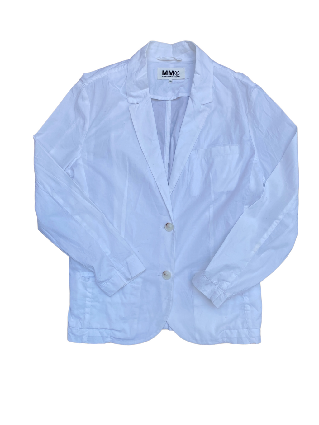 MM6 White Blazer Jacket