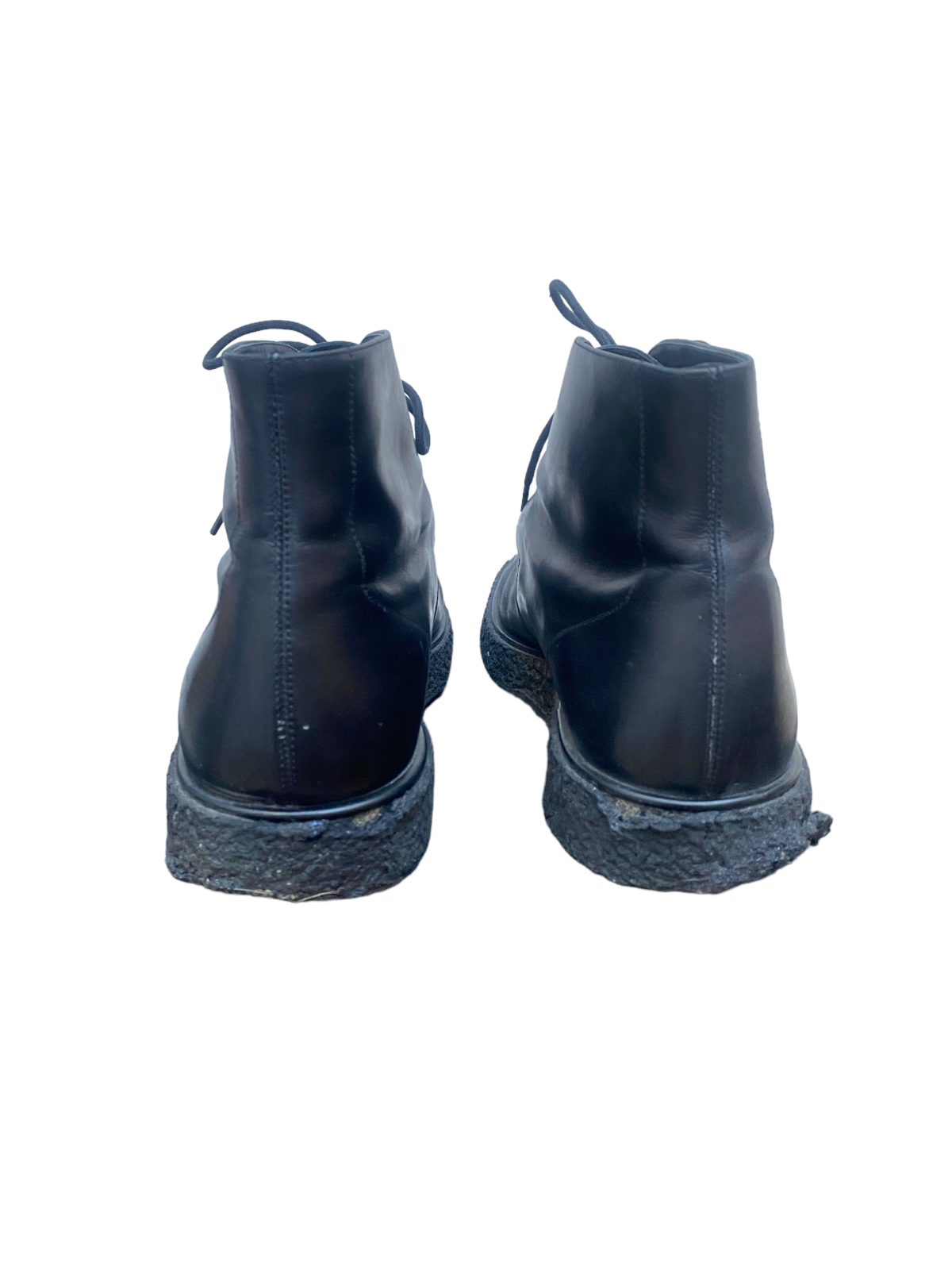 Black Leather Chukka Boots