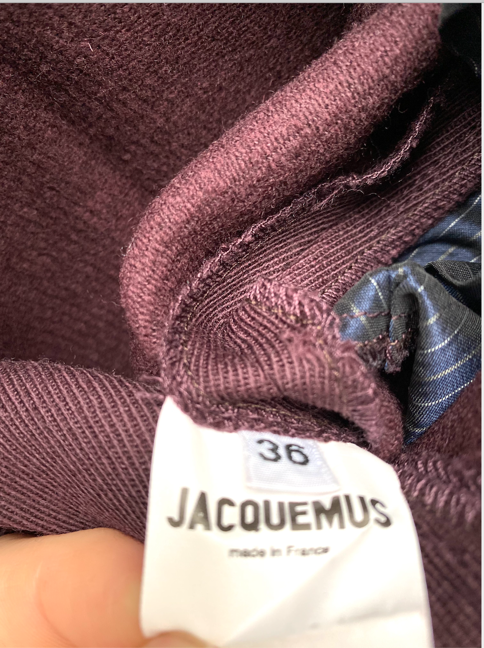 Burgundy Wool Pants