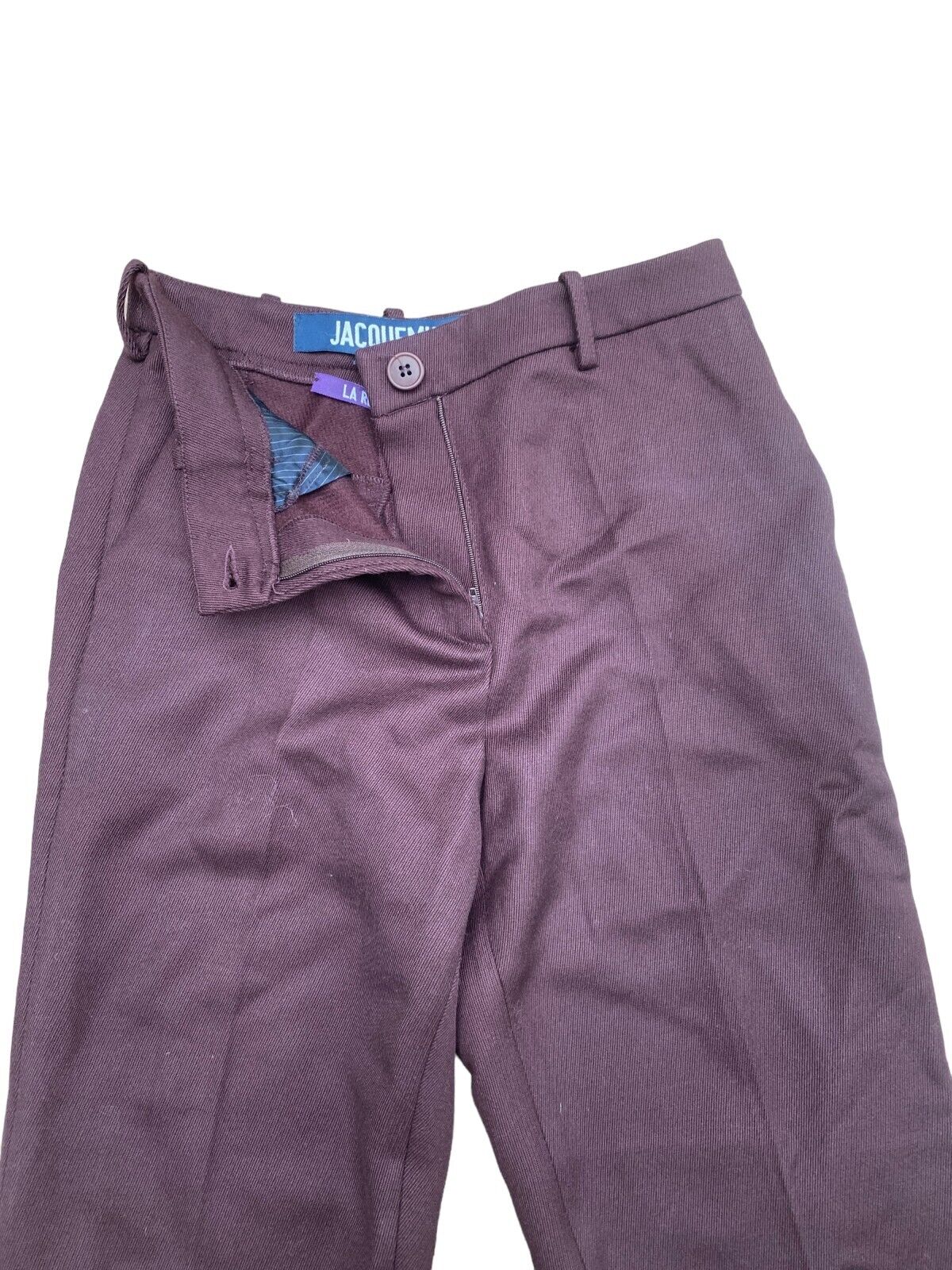Burgundy Wool Pants