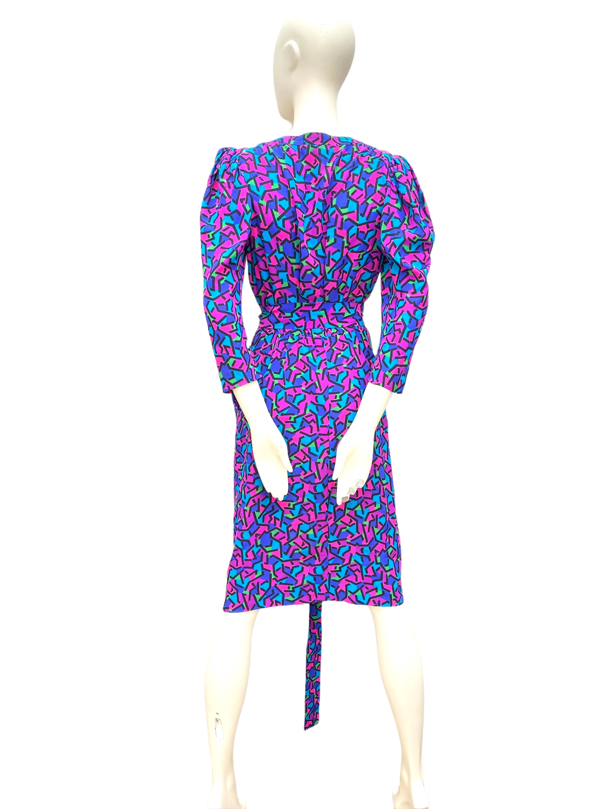 Rive Gauche 80s Dress Insane Print Stranger Things