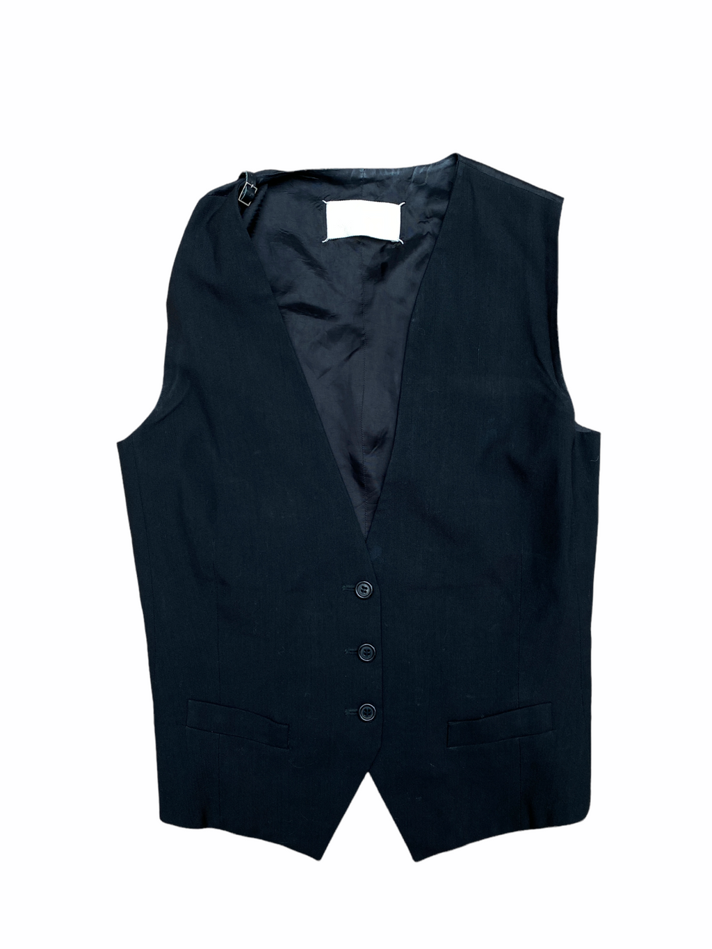 SS 2008 Black Waistcoat Vest Size