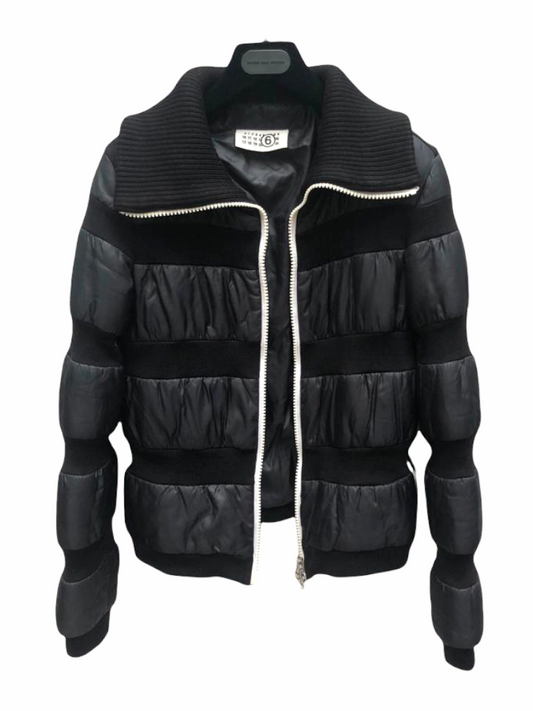FW 2006 Black Stripped Puffer Jacket Size 42