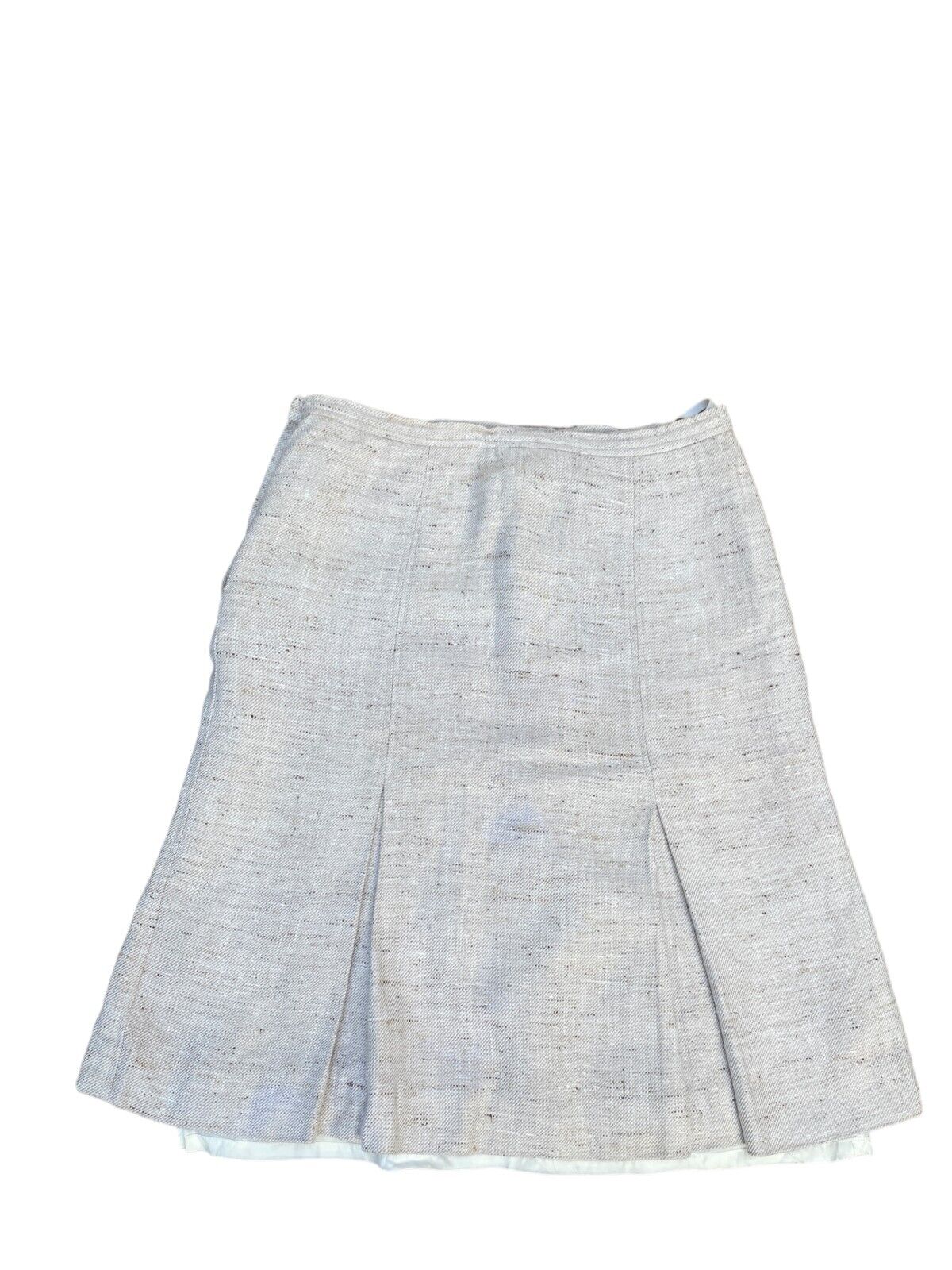 Vintage Beige Midi Skirt
