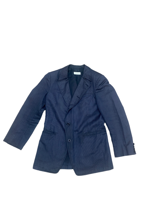 Navy Striped Blazer Jacket