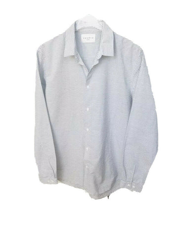 Sandro BLUE STRIPED SHIRT Size L