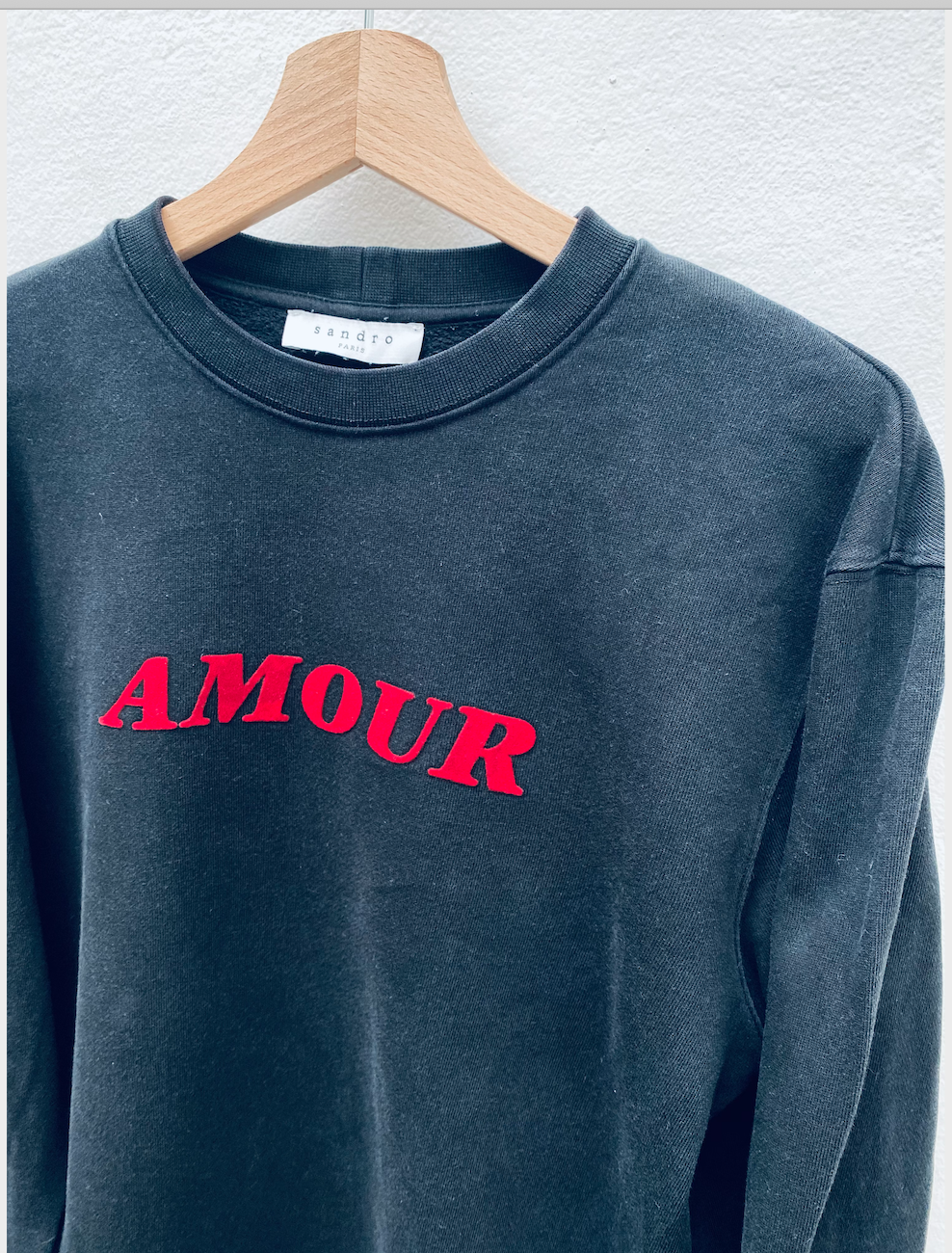 Sandro « Amour » Black Sweater Size M