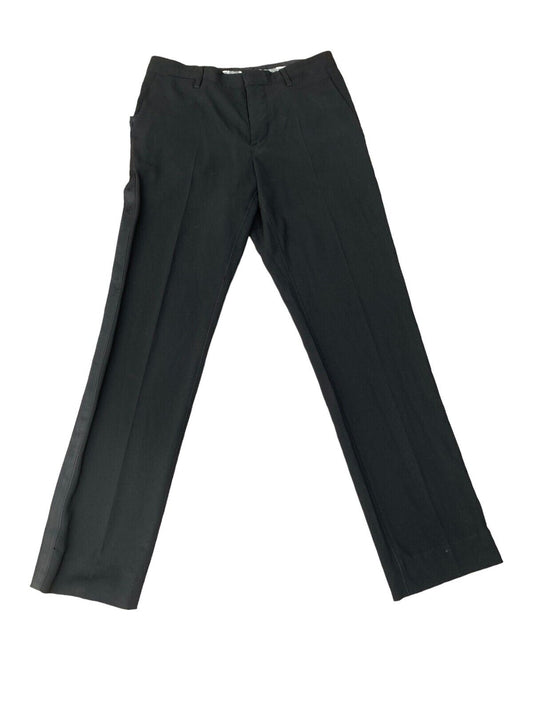 Vintage men Black Wool Pants