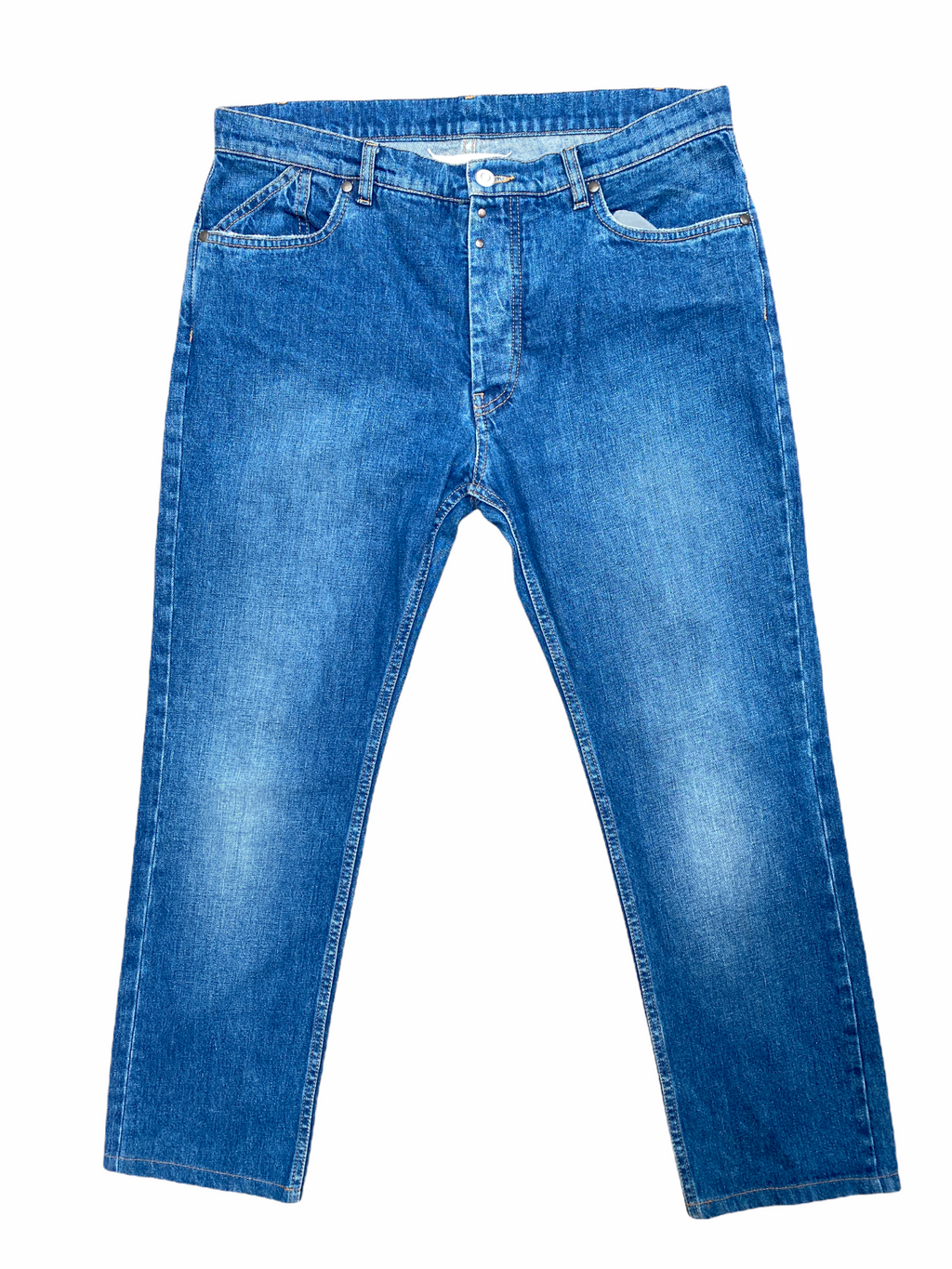 Blue denim jeans Slim Fit  Superb fades Size 48 US 32