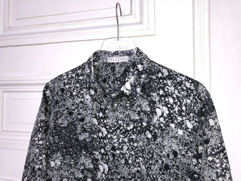 Sandro DEADMOON SHIRT - MOON PATTERN Size M