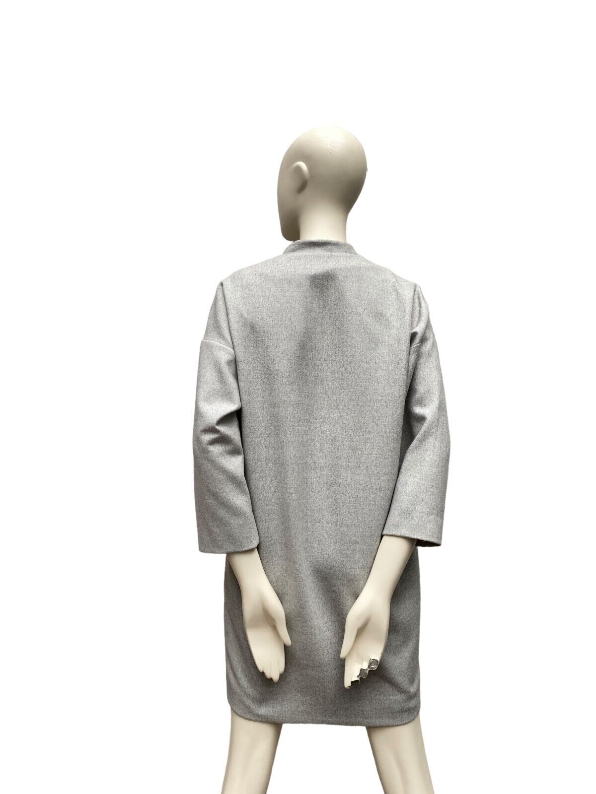 Grey Wool Dress Loose Fit  Size 38 / M