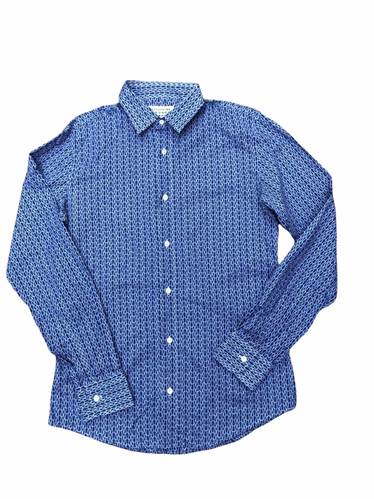 SS 2007 Men Purple - Navy Shirt Size III