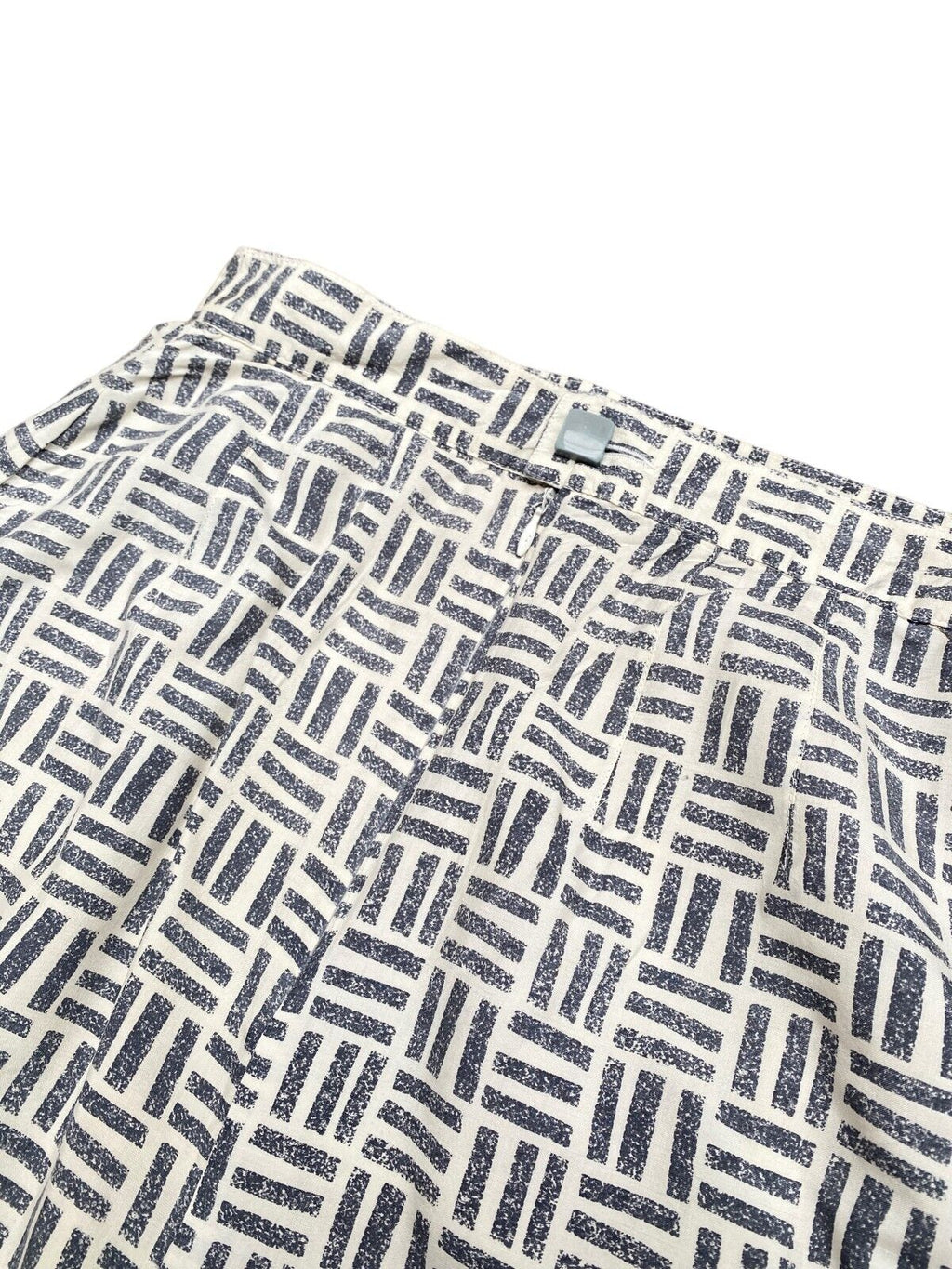 Courreges Vintage Grey geometric Silk Skirt Size XS / Extra Small / US 4