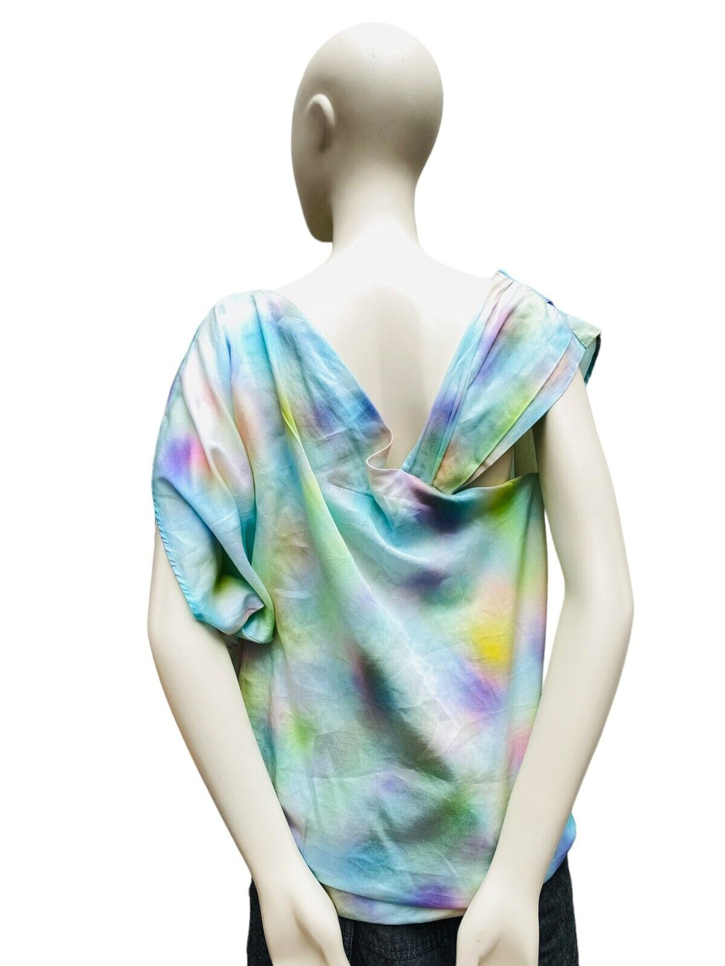 Maison Martin Margiela  Asymmetric Colorfull blouse SS 2013  Size IT 42 L