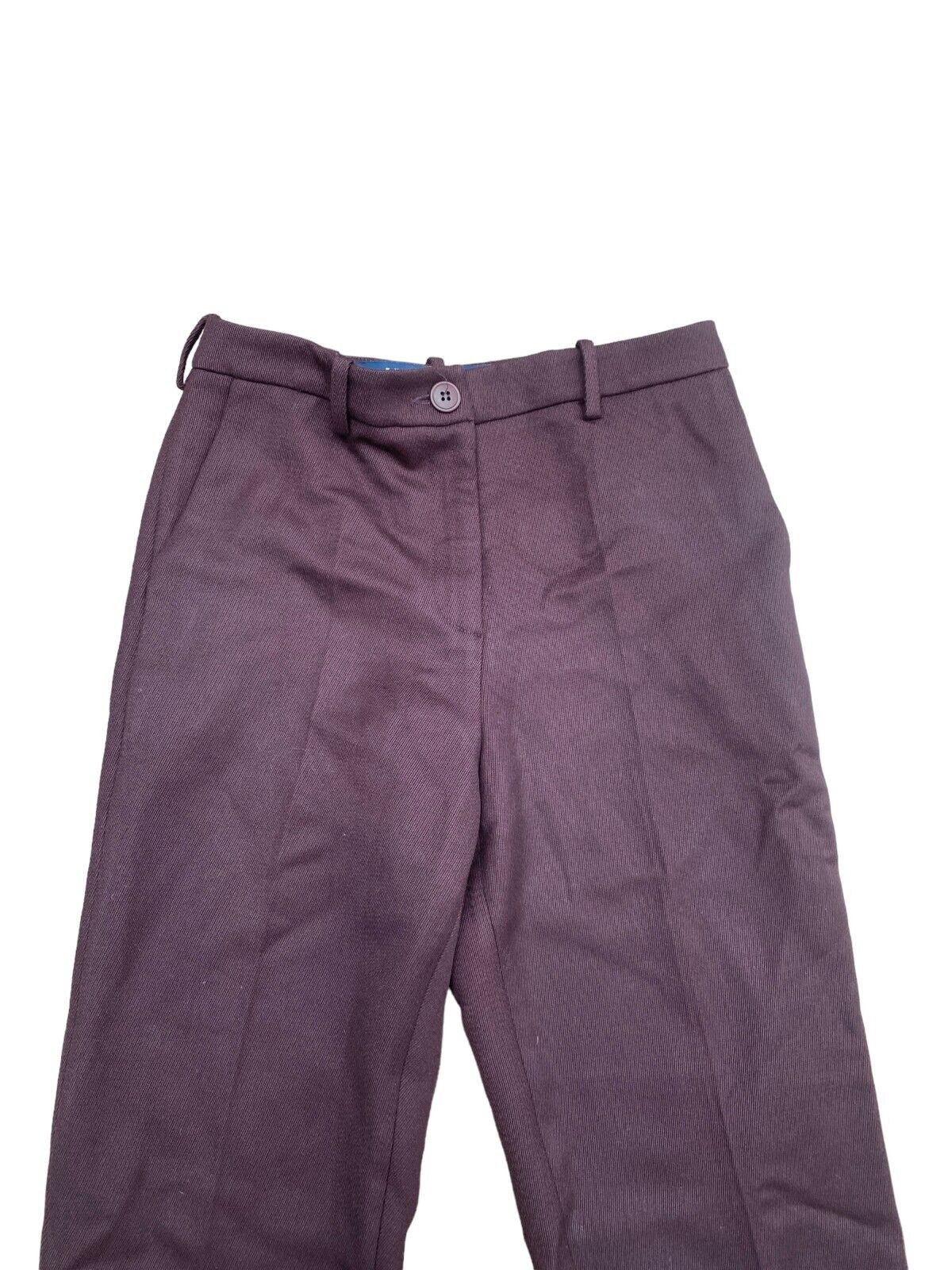 Burgundy Wool Pants