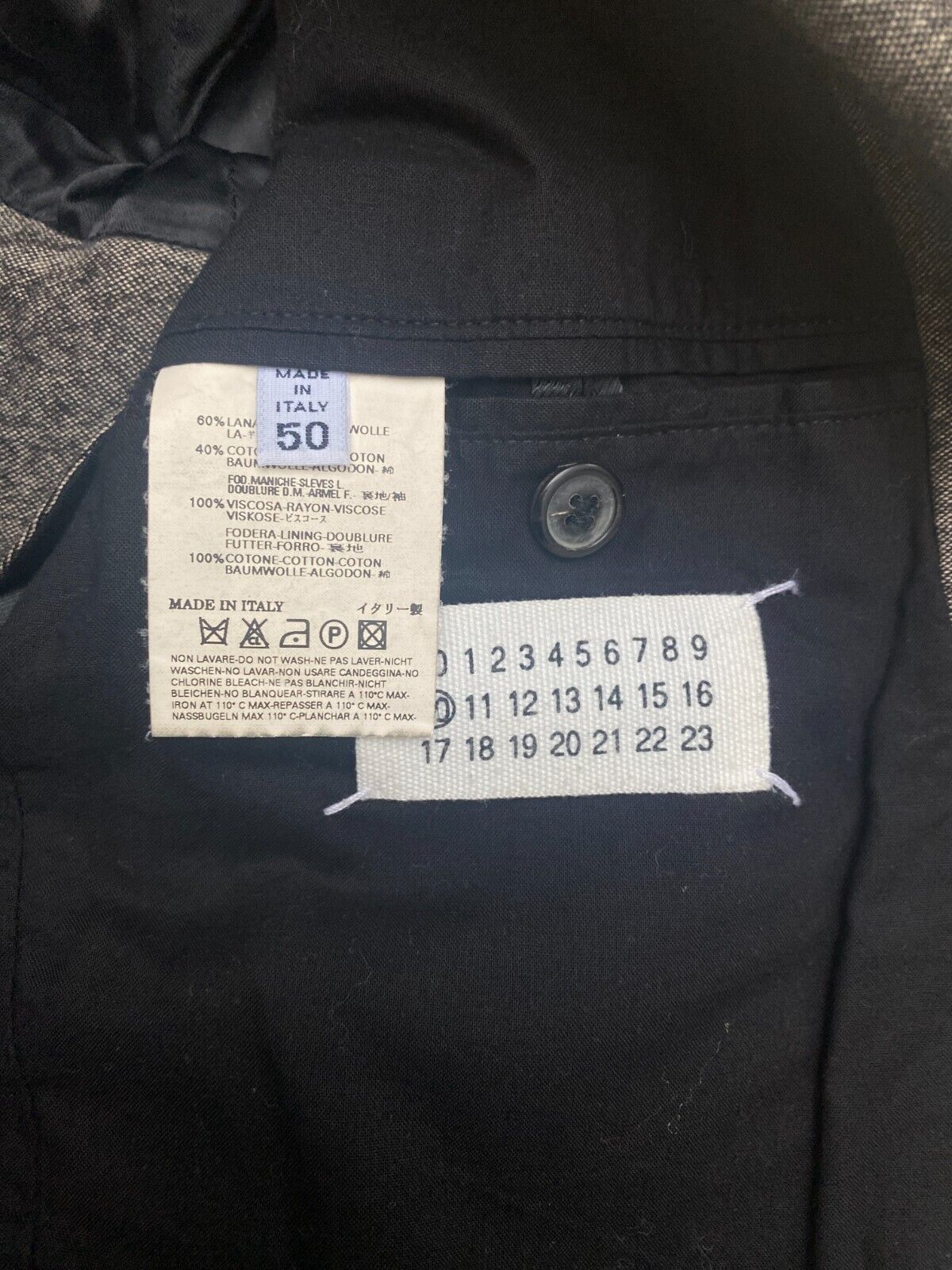 FW 2005 Grey Wool Blazer Jacket