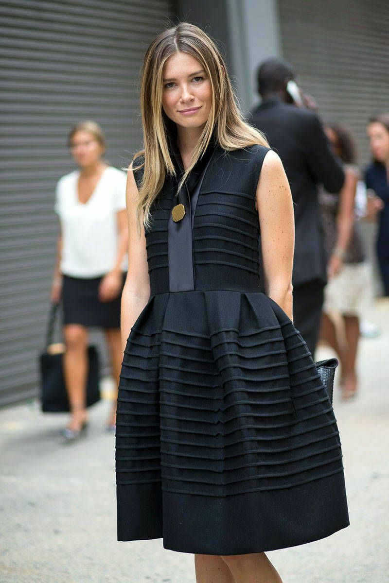 Celine Phoebe Philo 2014 Iconic Black Wool Cocktail Dress Size S
