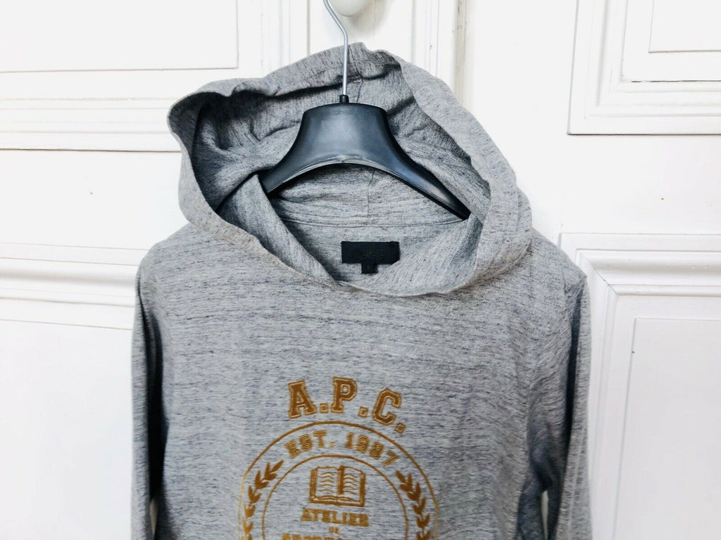 A.P.C. WOMENS GREY HOODIE Size S