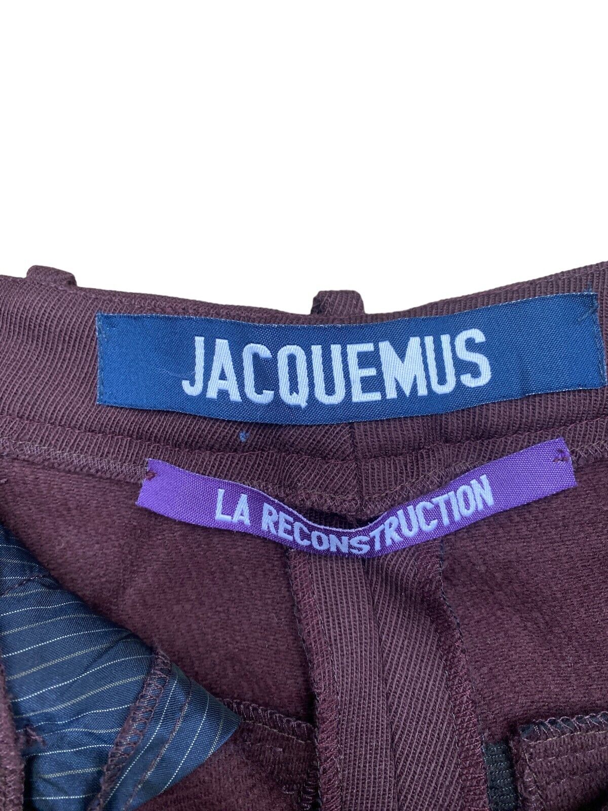 Burgundy Wool Pants