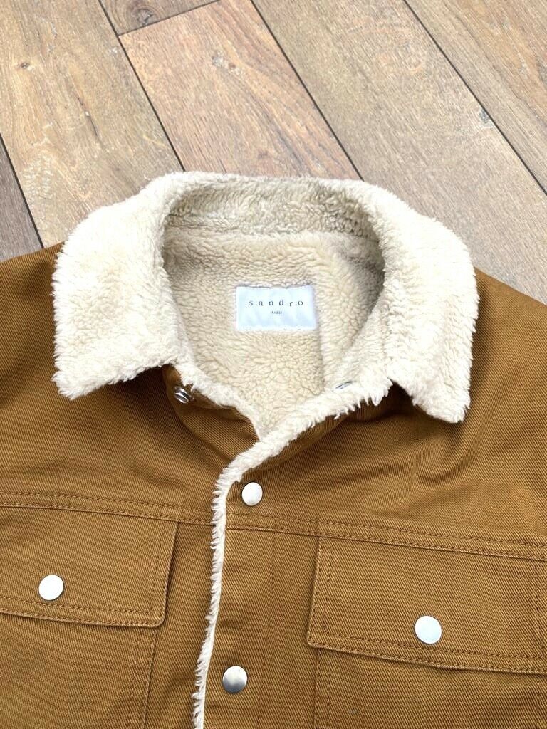 Brown Cotton Shearling Jacket