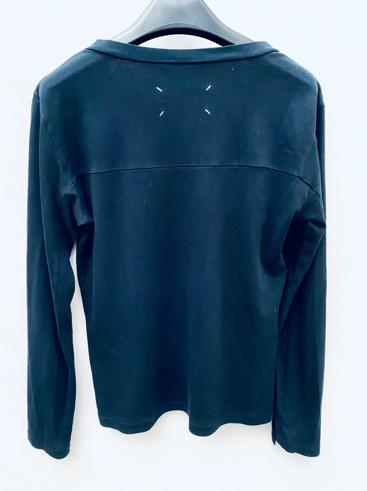 Martin Margiela SS2006 Deconstructed Black Longsleeves Top Size S