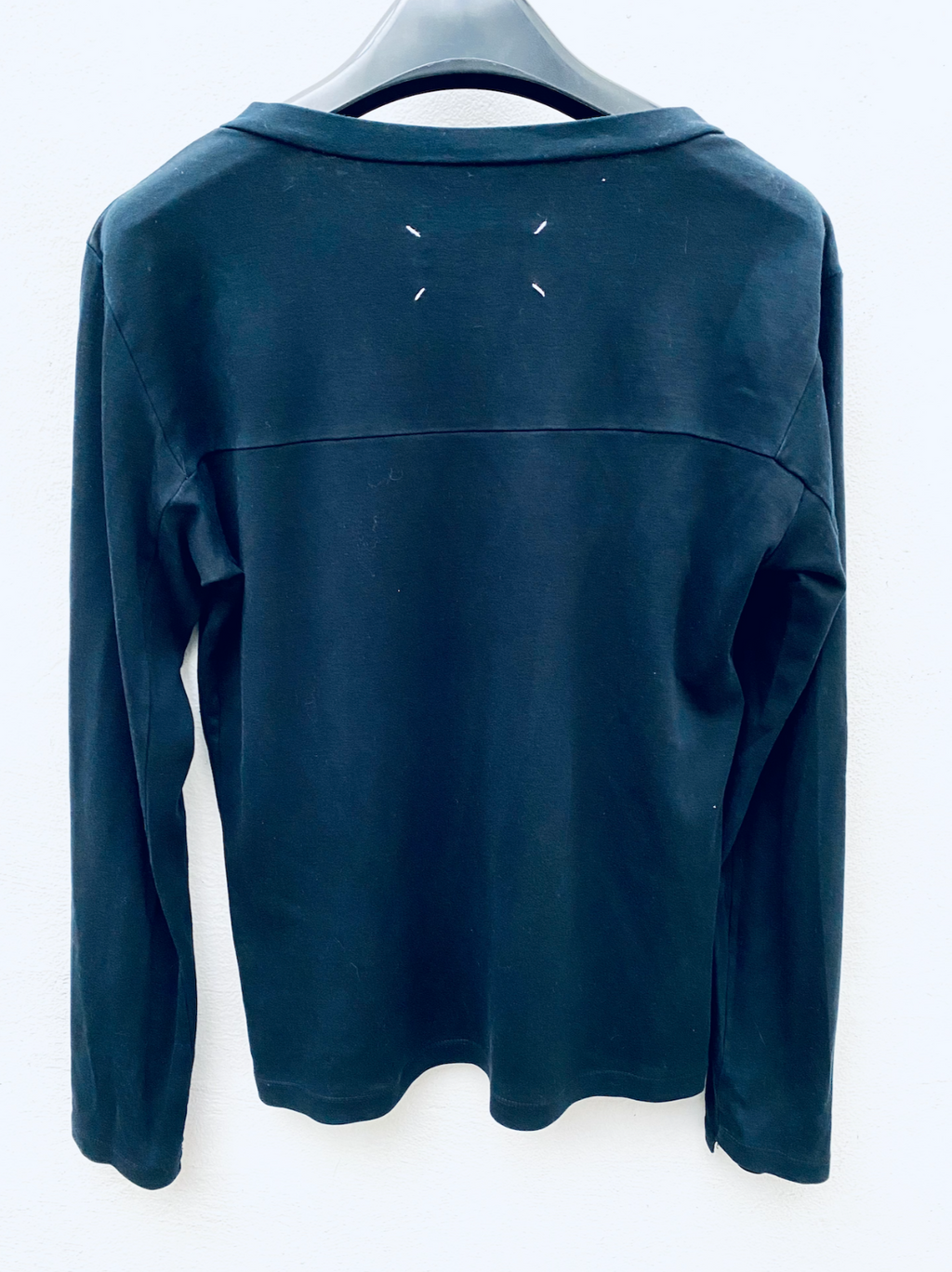 Martin Margiela SS2006 Deconstructed Black Longsleeves Top Size S