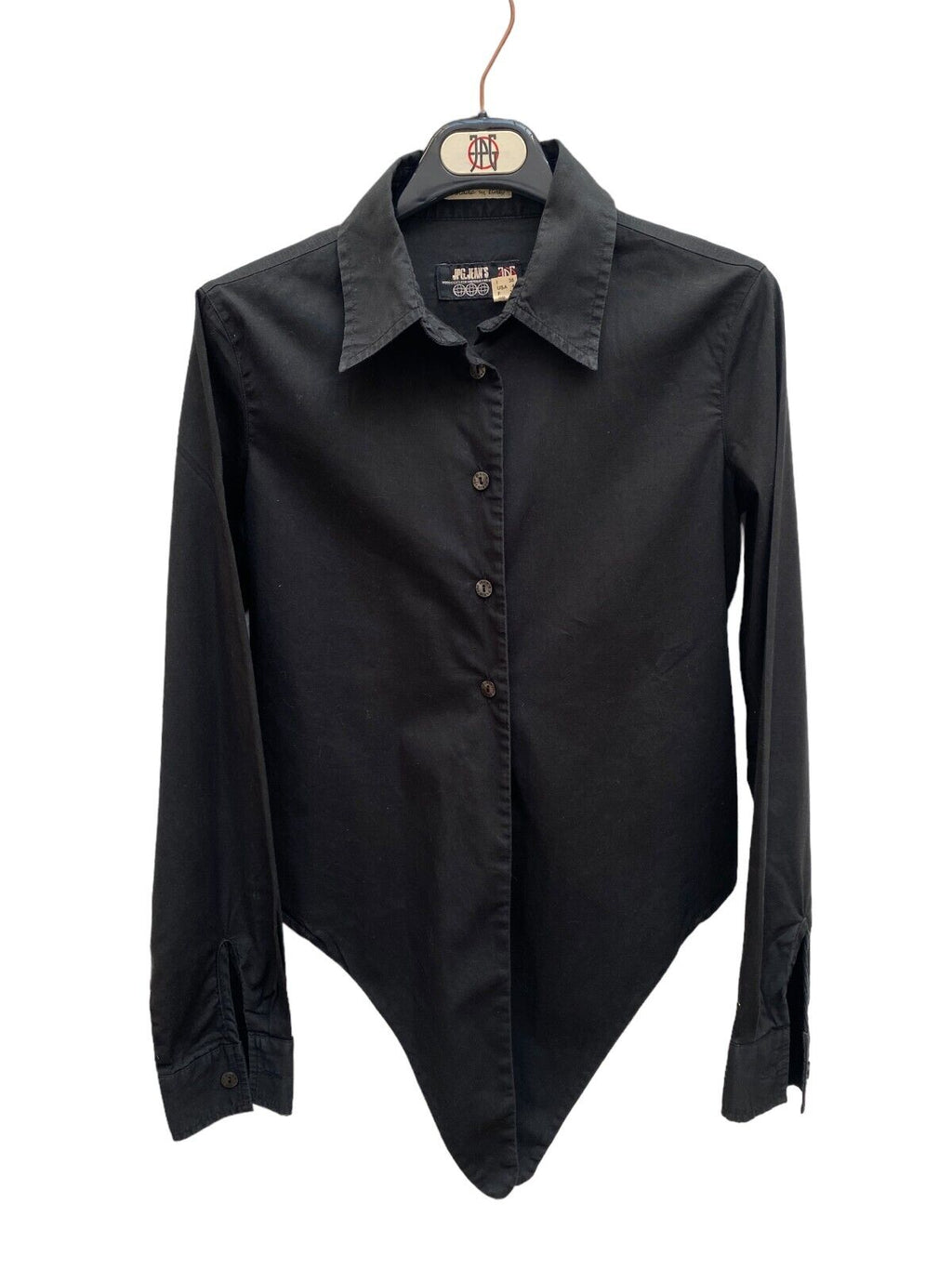 Vintage JPG Black Shirt  Size IT 38 fits S - US 6