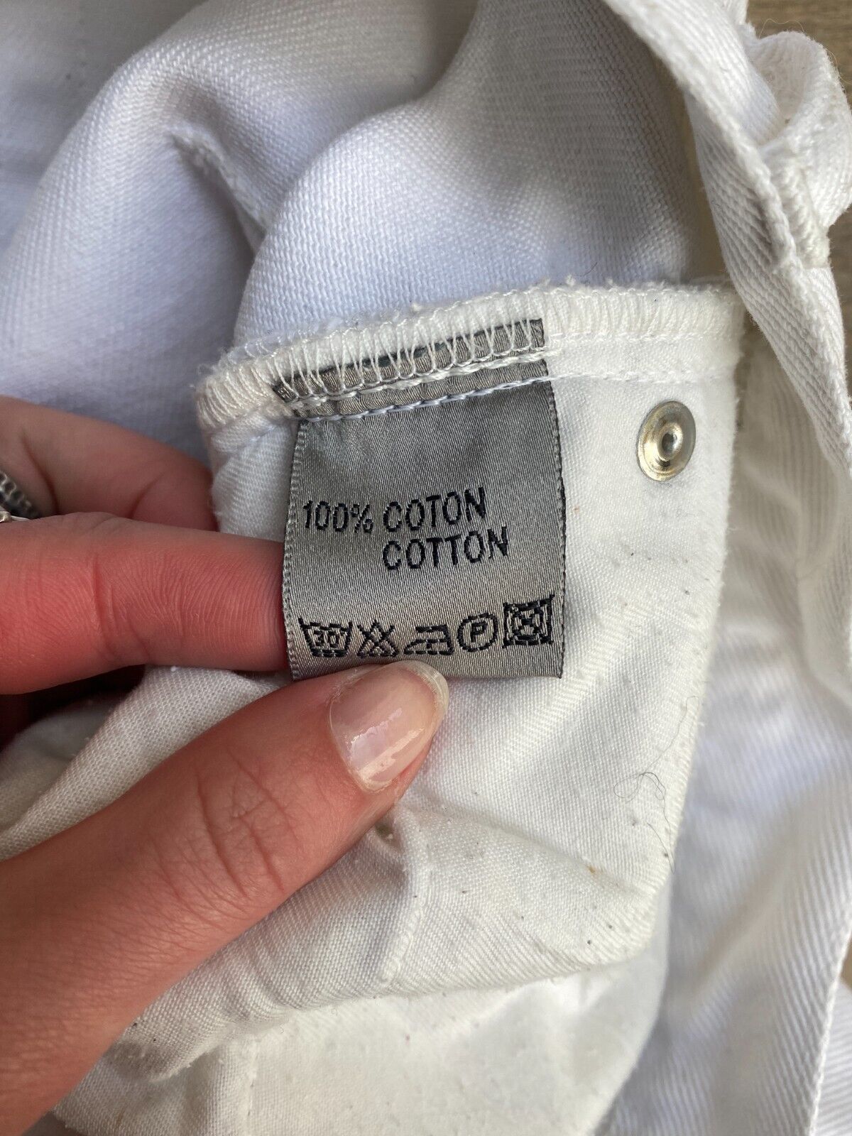 White Denim Jeans Slim Fit