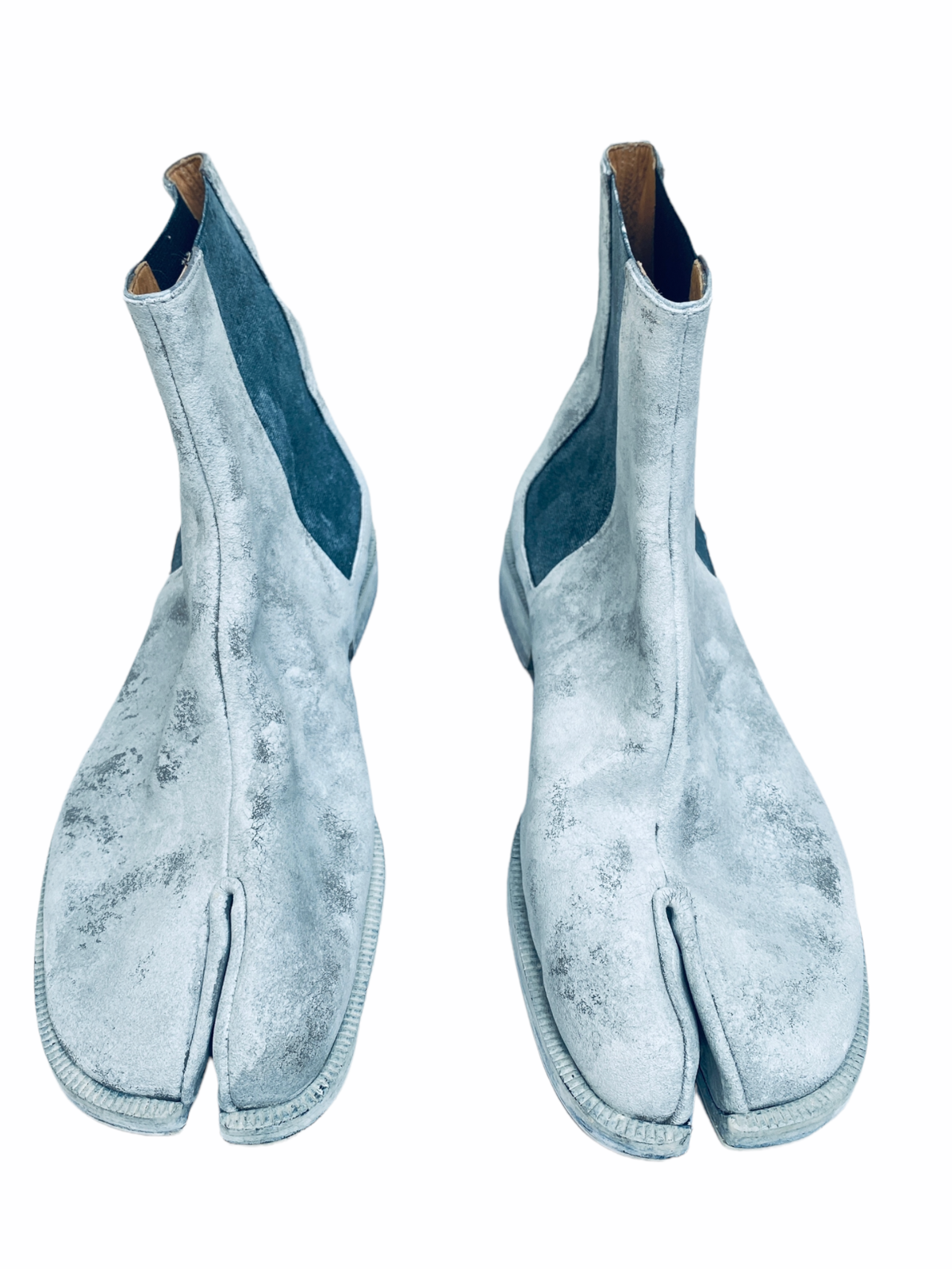 Painted Chelsea Tabi Boots White
