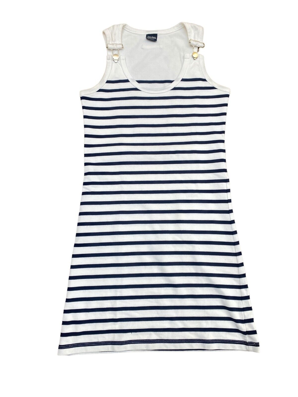 Vintage White Striped Dress