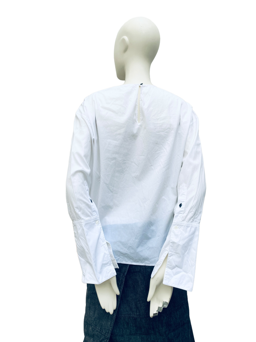 White Women Longsleeve Top