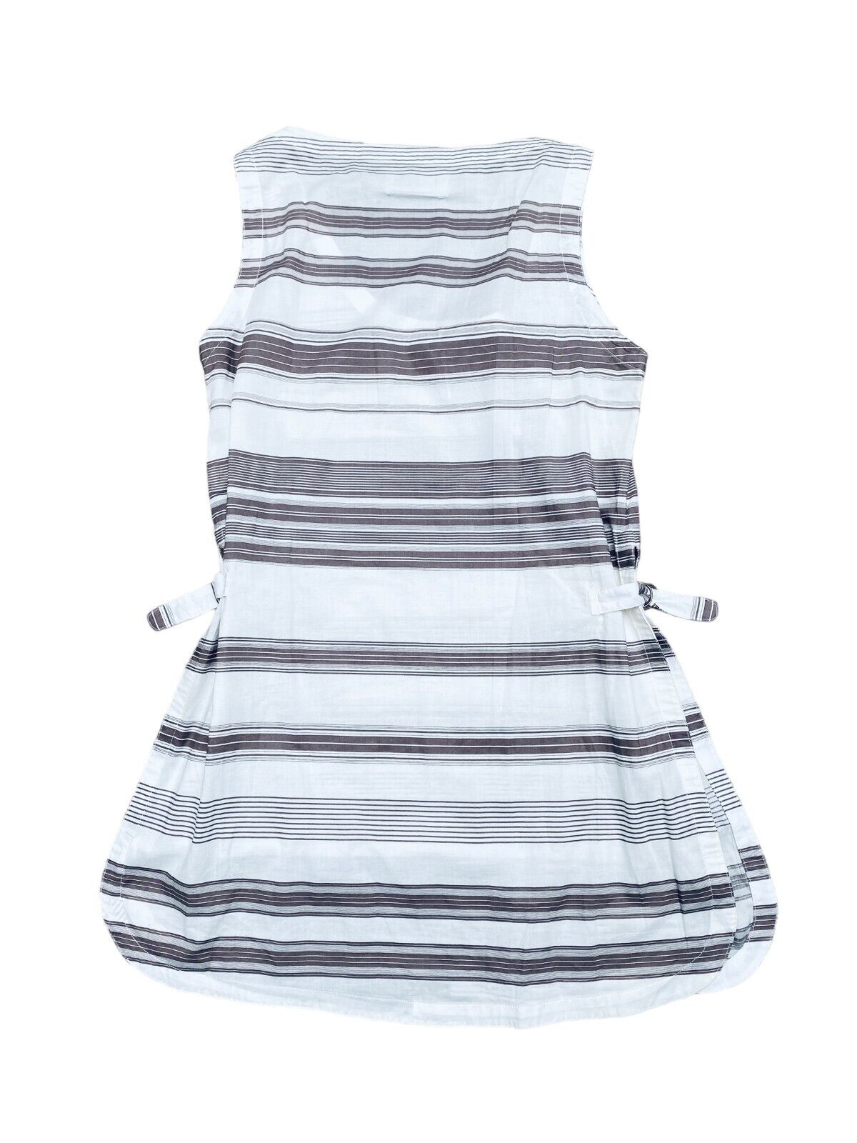 Martin Margiela  SS 2008  White brown striped tank top / Small dress  Unisex